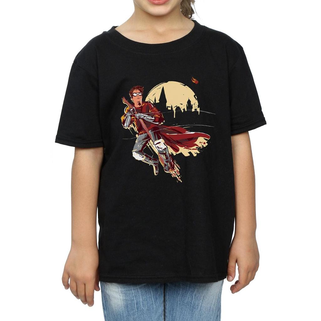 HARRY POTTER Girls Quidditch Seeker Cotton T-Shirt