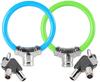 TradeWind Electric Bicycle Keyed Wire Cable 2 12mm Blue 2 Lock, Lock, Anti-Theft Lock, Keys, (2 & Green)