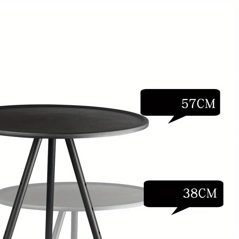 Outdoor Aluminum Alloy Folding Small Round Table Portable Adjustable Table Ultra Light Camping Dining Table Self Driving Tour
