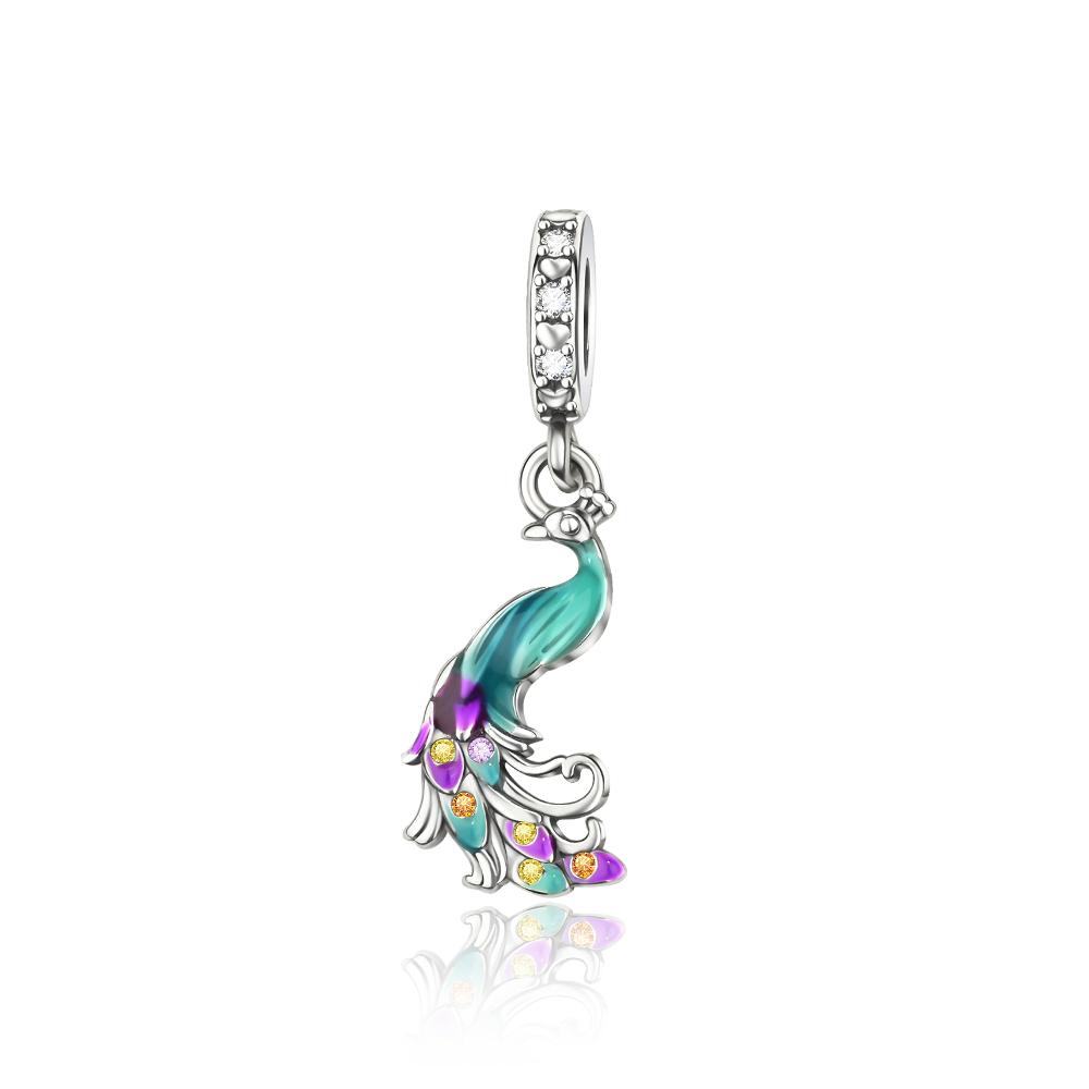 copper Zircon Flower Free Butterfly Safety Chain Pendant Charm Compatible With Authentic Charm Bracelets Women Do It Yourself Jewellery Gift