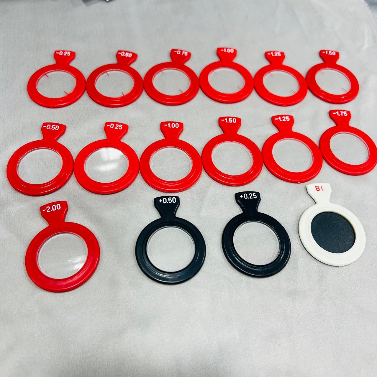 

Вставні допоміжні лінзи для окулярів: Червоно-Зелені, Чорні та Аксесуари для рефракції з вільними лінзами +2.25 Sphere Lens 1pc