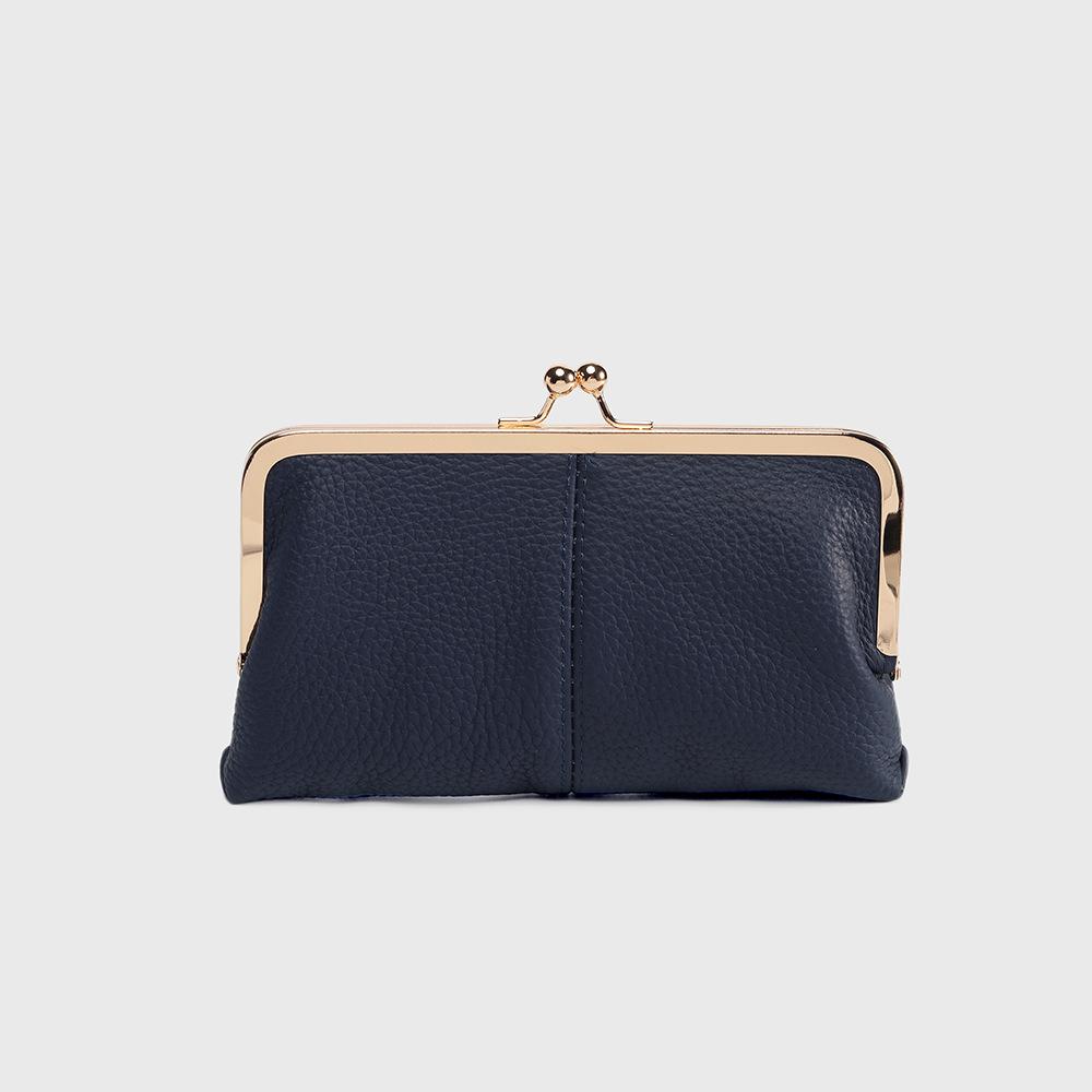 Wucifang Bags Dames Clutch Tas Leer Mode Nieuwe Tas blauw