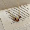 Sweet Fruit Earrings Cute Clavicle Choker New Pomegranate Pendant Necklace  Party
