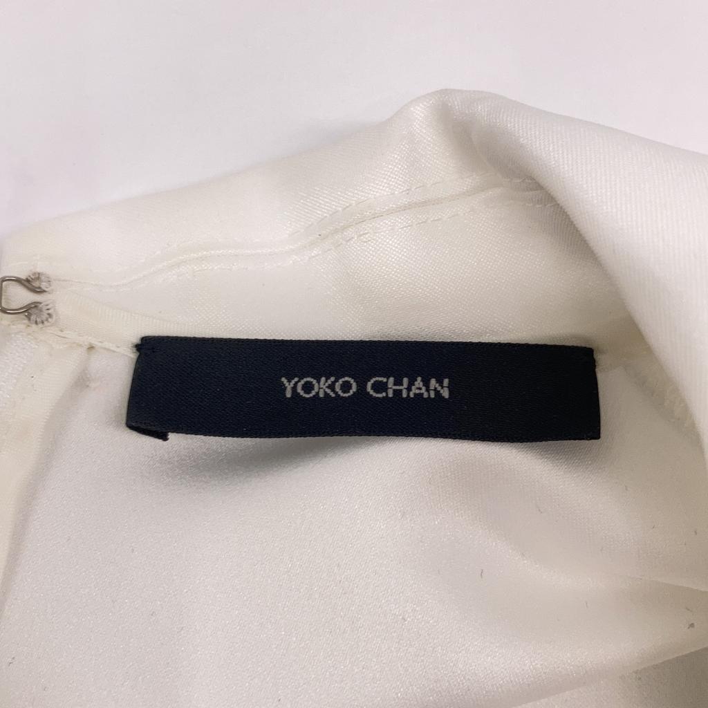 YOKOCHAN YCB-124-421 24 Year Old White Volume Sleeve Point Color Blouse tops F whiteUsed
