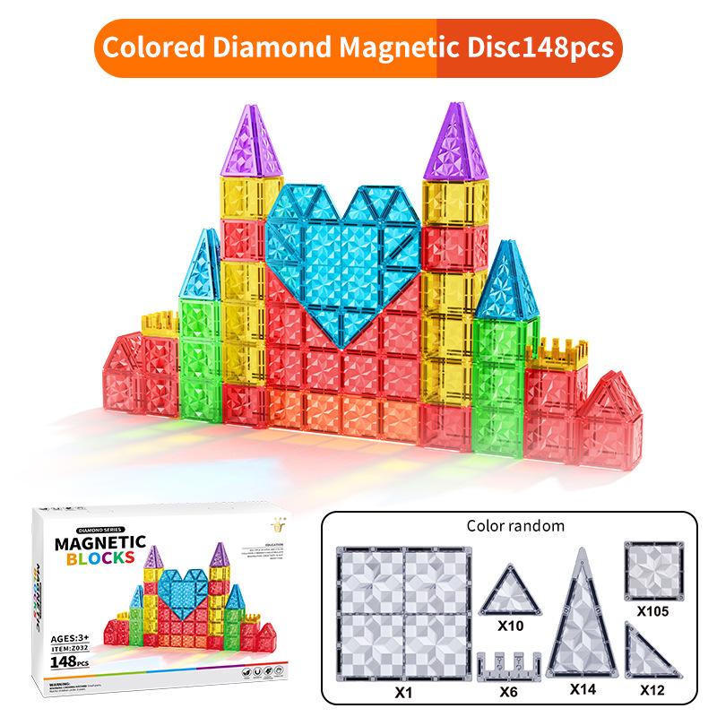 Multicolor Magnetic Window Tiles: Strong, Educational Building Blocks for Children