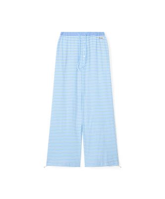 [Ganz ehrlich] Gestreifte Strickhose mit Schnürung [Versand aus Korea] 100% Original