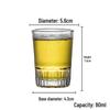 HANDUNYOU 95ml Temperierte Glas Wasser- & Biergläser (10er-Pack)