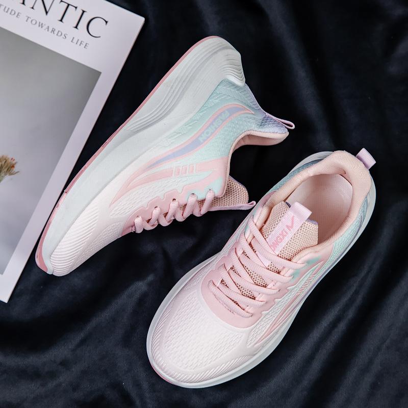 Spring new women's shoes soft sole not tired feet single shoes casual versatile running shoes comfortable breathable sports shoes women