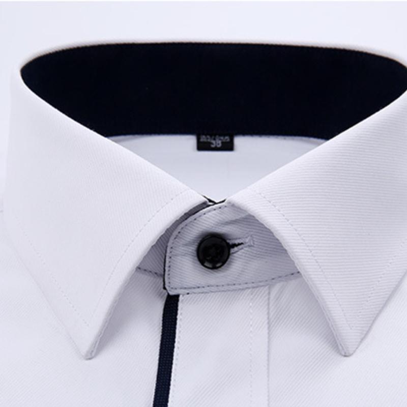 Lässige Langarmhemden für Herrenmode, reguläre Passform, koreanische Hemden mit Knopfärmeln, Anzüge, Business, professionelle Oberteile, Arbeitskleidung