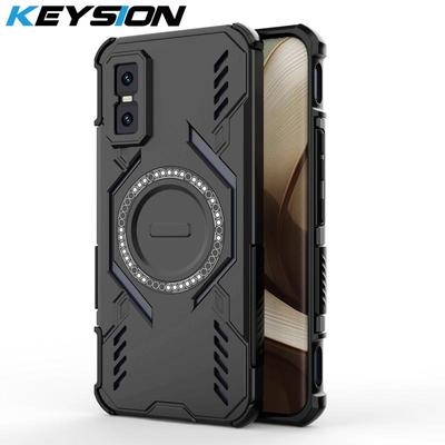 KEYSION Hollow Heat Dissipation Case for Infinix GT 30 Pro 5G TPU+PC Magnetic Cooling Shockproof Phone Cover for Infinix GT 30