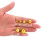 Electroplated Gold & Silver Beaded Copper Bells - DIY Handmade Craft Supplies.