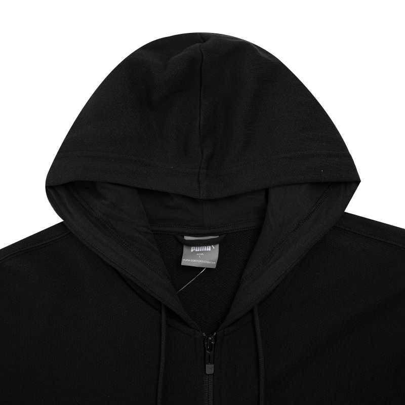 Puma Power Colorblock Full-Zip Hoodie Men Hoodies Black 676668-01