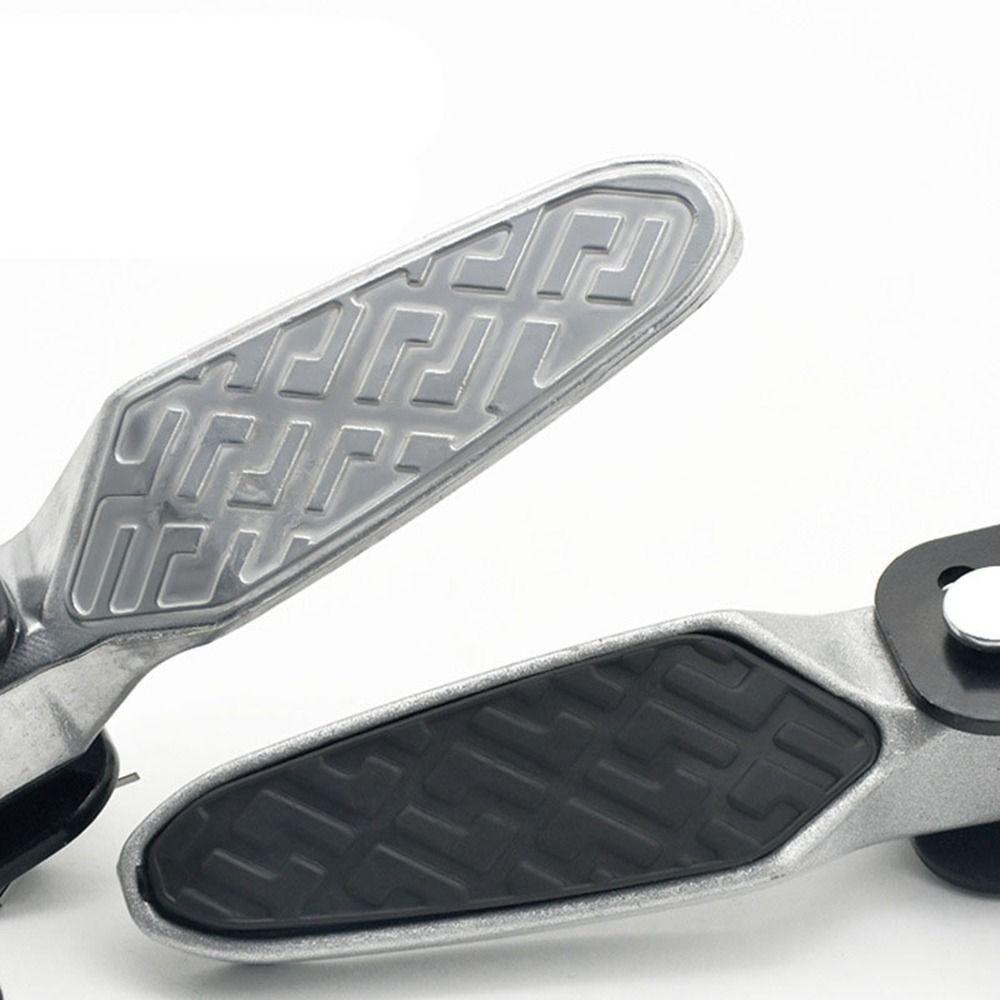 Thickened Aluminum Zinc Zinc Alloy Universal Foot Rest Pedal Foldable Footrest  Vehicles Accessories