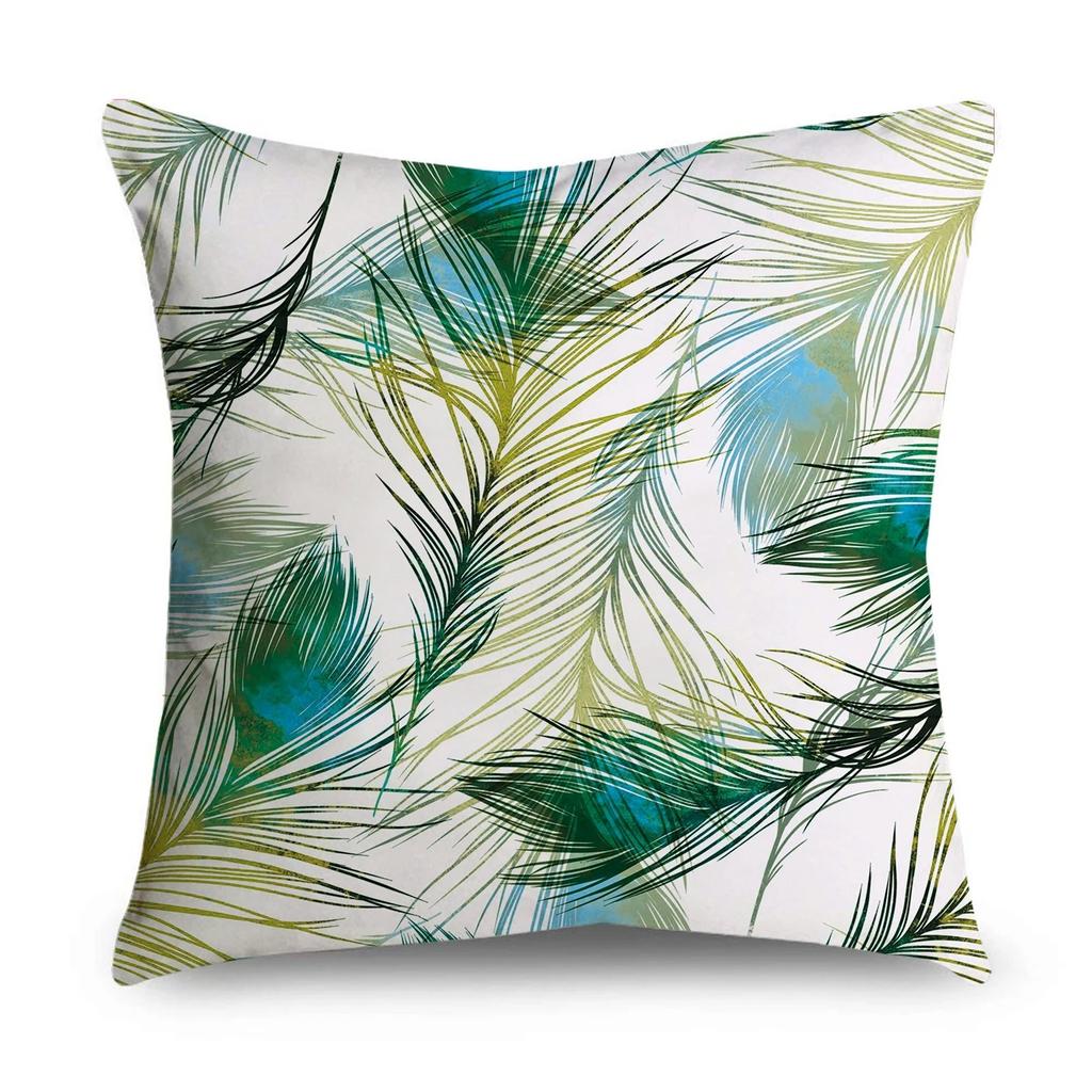 Green Pattern Decorative Pillowcase Bedding Home Decoration Cushion Pillowcase