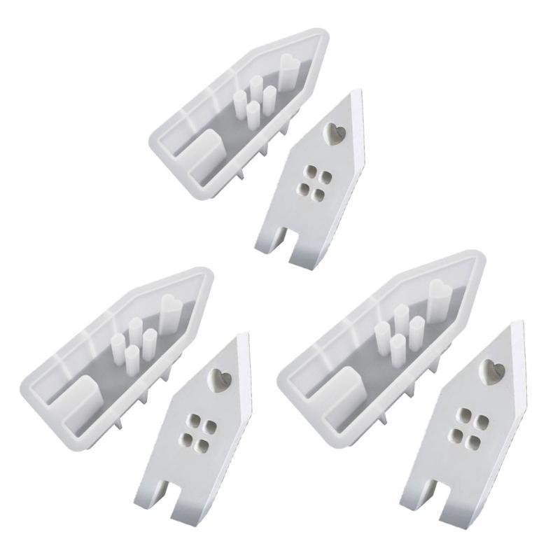 3 Stück Haus mit Fenster Form Handgemachte Häuser Silikonform Epoxidharzform DIY Duftkerzen Gießformen