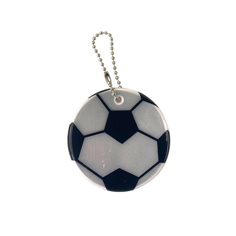 2Pcs Color Music  Safety Reflector Reflective Keychains Car Keyrings Charm Bag Accessories for Jacket BackPack Strollers Wheelchairs