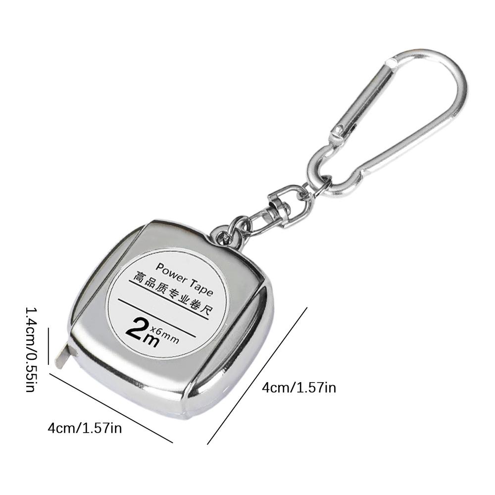 Metric Ruler Waterproof Clear Scale Retractable Tape Measure Keychain Tape Measure Measuring Tape Ruler For Body Measure Kids серебряный