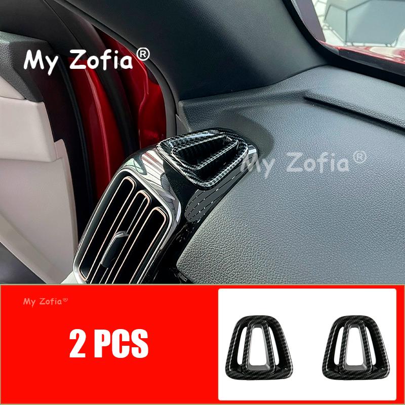 For BYD Sealion 5 DMI 2025 2026 Car ABS Carbon Fiber Grain Interior Decoration Button Panel Cover Trim Stickers Accessories