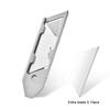 Titanium Razor Blades Utility Knife Multitools Crowbar Cardboard Box Cutter EDC Pocket Knife Mini Keychain Retractable Boxcutter