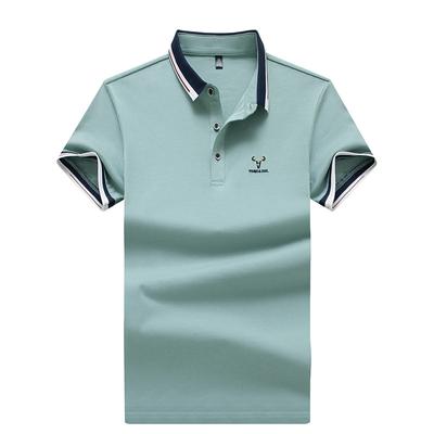 Men 'S Lapel Polo Shirt Men 'S Short Sleeve T -Shirt Loose Casual Half Sleeve T -Shirt