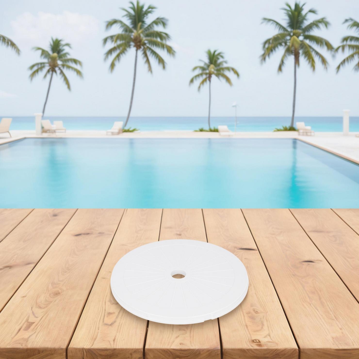 

White Skimmer Cover 1pc ABS Skimmer Cove Accessories