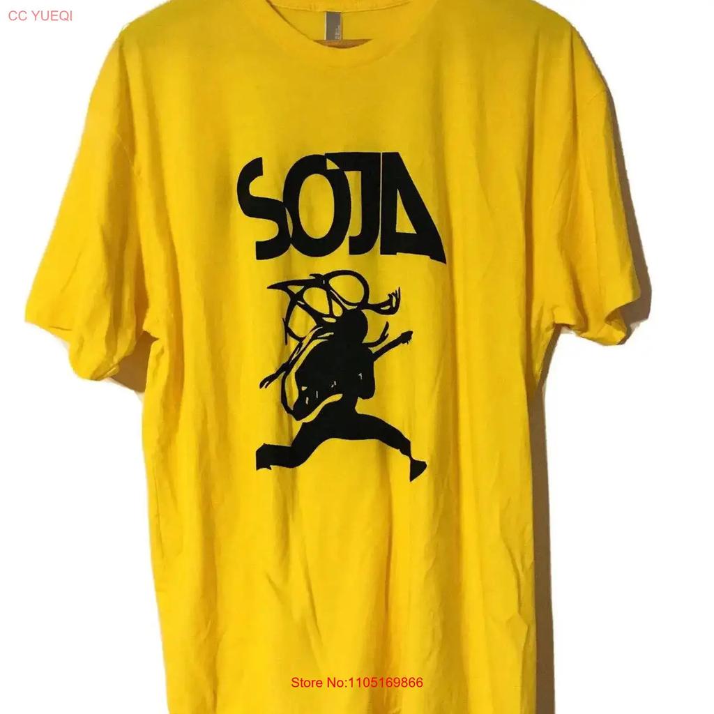 Soldiers Of Jah Army Reggae Rock 2xl Yellow T Shirt Not Cd Vintage Breathable Unisex Stretched Designer Clothes Stylish
