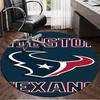basketball Texans Logo Round Rug for Livingroom,Bedroom, Palyroom, Chair Rug, Area rug, Circle Carpet, Large Size Fan Christmas gift