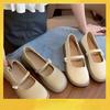Summer Shallow Mouth Soft Sole Mary Jane Shoes Super Soft 2025 New Fashion Korean Version One-pedal Lazy Shoes Women's Flat Bottom Tide