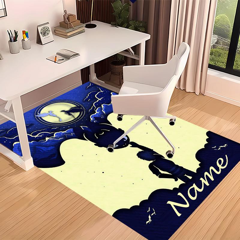 Custom Personalization How To Train Your Dragon Toothless Print Area Rug - Soft, Washable Non-Slip Indoor Mat,Living Room,Home&Office Decorative Rug