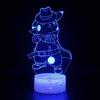 Pikachu Led Night Light 3d Illusion Lamp Bedside Kids Gifts Bedroom