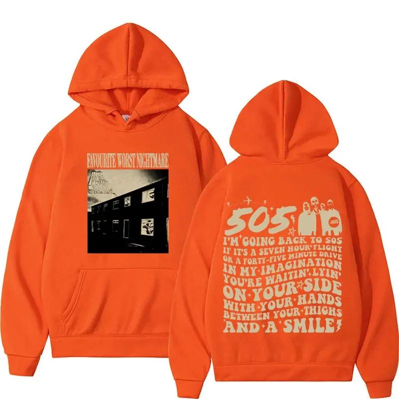 

Вінтажна толстовка з капюшоном Favorite Worst Nightmare Arctic Monkeys 505 Lyrics Print Толстовка для унісекс Модні толстовки Unisex в стилі хіп-хоп, рок 4XL
