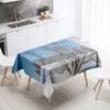 Winter Snow Tablecloth Beautiful  Anti-fouling Waterproof Rectangular Kitchen Table Home Decoration