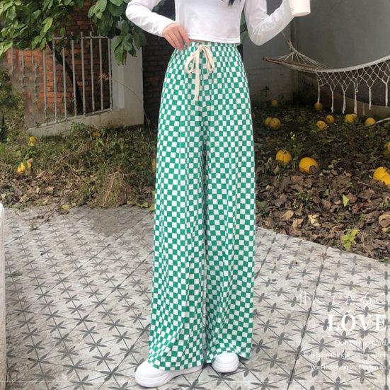 

Летние брюки с эластичным поясом, универсальные мягкие популярные повседневные прямые широкие брюки большого размера, уличная одежда