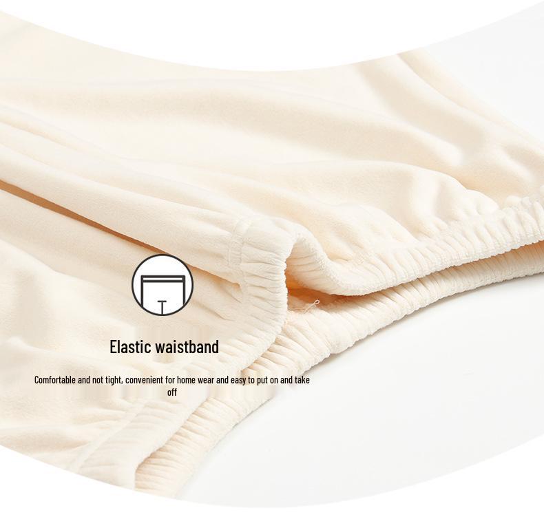 Autumn/Winter Couple Pajamas: Coral and Flannel Fleece Homewear Set for Men and Women