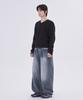 GLW Minimal V-Neck Crop Knit Black