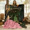 1pc Wicked Outdoor Blanket Lightweight Flannel, Soft & Warm, All-Season Use for Sofa, Outdoor, Camping, Living Room, Office132