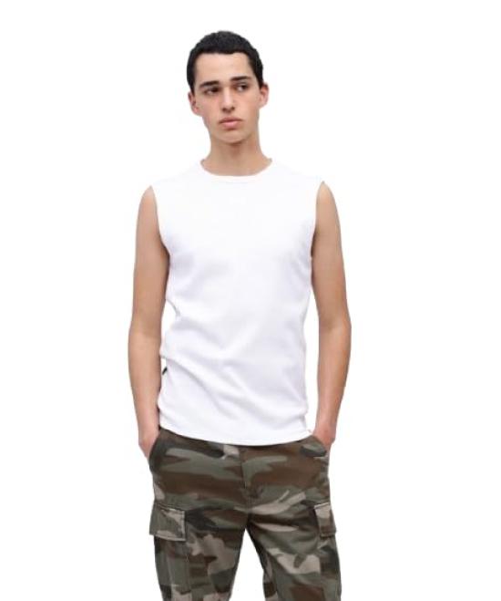 

Майка без рукавов Avirex DAILY Rib, мужская, маленькая, 030, белая, 783-5935001