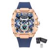 MEGIR Original Fashion Mens Watches Sport Military Chronograph Calendar Silicone Strap Quartz Wristwatch Relogio Masculino 8112