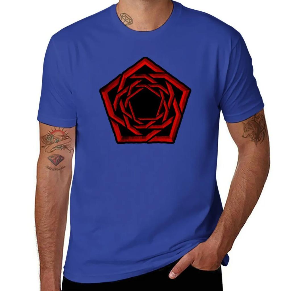dark red rose hexa T-Shirt cute tops cute clothes fitted t shirts for men