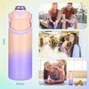 JINLING Large Capacity Vacuum Insulated Thermos Water Stainless Steel 316 Wide Portable Compatible with Sports Unisex 1.8L Bottle, Mouth, Straw,