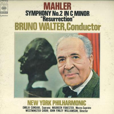 Disc LP BRUNO WALTER, FILARMONICA DIN NEW YORK - Mahler: Simfonia nr. 2 Resurrection SOCL910 CBS SONY - Japonia Clasic Folosit