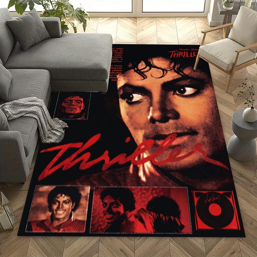 Michael Jackson Pop Art Portrait Floor Rug Office Rug Suitable For Foyer Decorate Room Kitchen Game Room Antislip Carpet Anime Office Decor