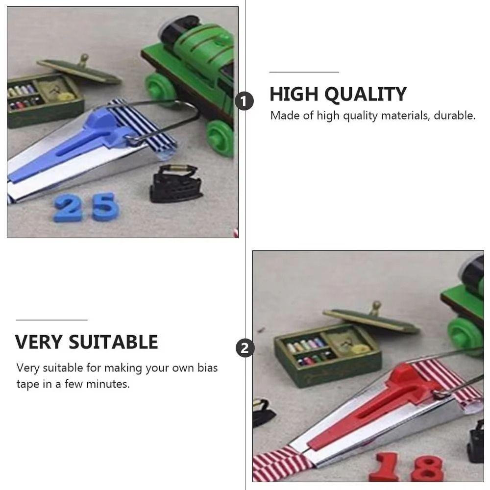 3/4/5/6/7Pcs Non-Slip Bias Binding Tape Making Tool Metal Hemming Guides  Sewing