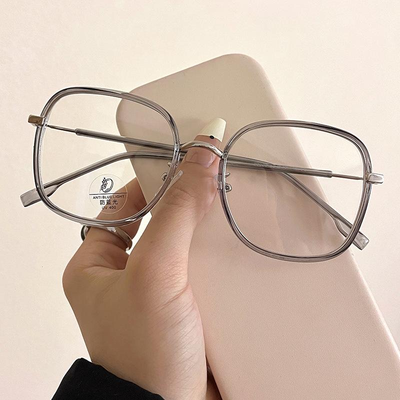 2025 New Fashion Women Anti Blue Light Square Glasses Frame Retro Hight Quality Office Computer Eyeglasses Reading Glasses +2.5