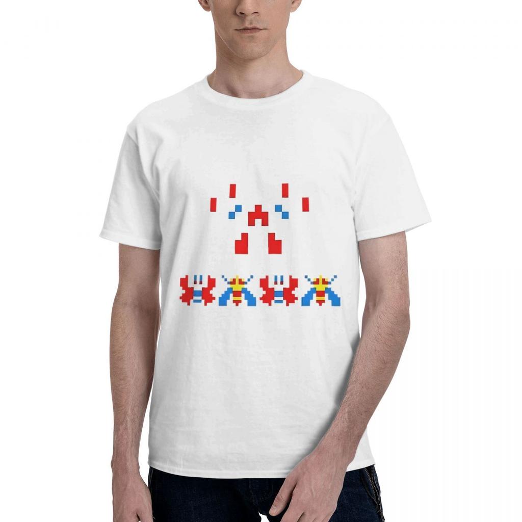 Galaga Arcade Game 100 Cotton Casual Breathable Confortable Vintage Football Shirts 2025 Mens Tops