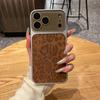 Original Leopard Print Texture Phone Case For iPhone 17 16 15 14 13 Pro Max Large Window Lens Protection Shockproof Matte Cover