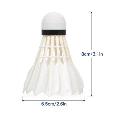 3pcs Badminton Shuttlecocks Indoor Outdoor Sports Badminton Balls Windproof Shuttlecock with Great Stability and