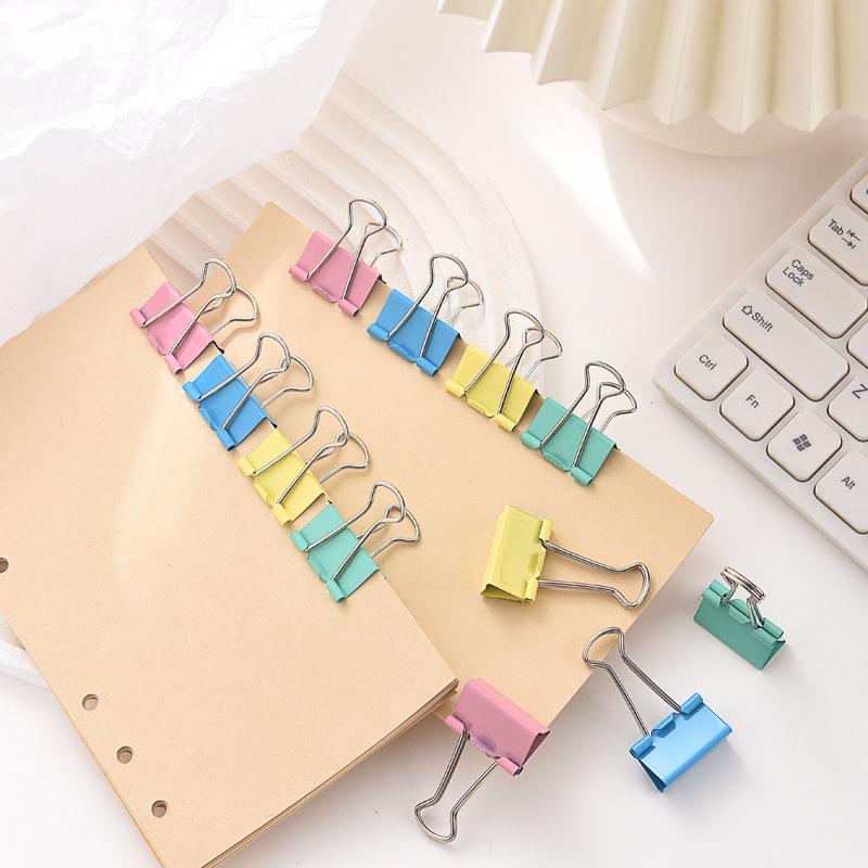 Colorful Swallowtail Journal Clips - 19MM, Reversible Tail, Fresh Style