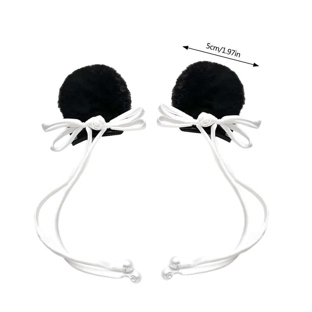 Cute Panda Ear Clip Anime Hair Accessories for Kids Teens and Adults Hair Decoration for Parties and Daily Outfits