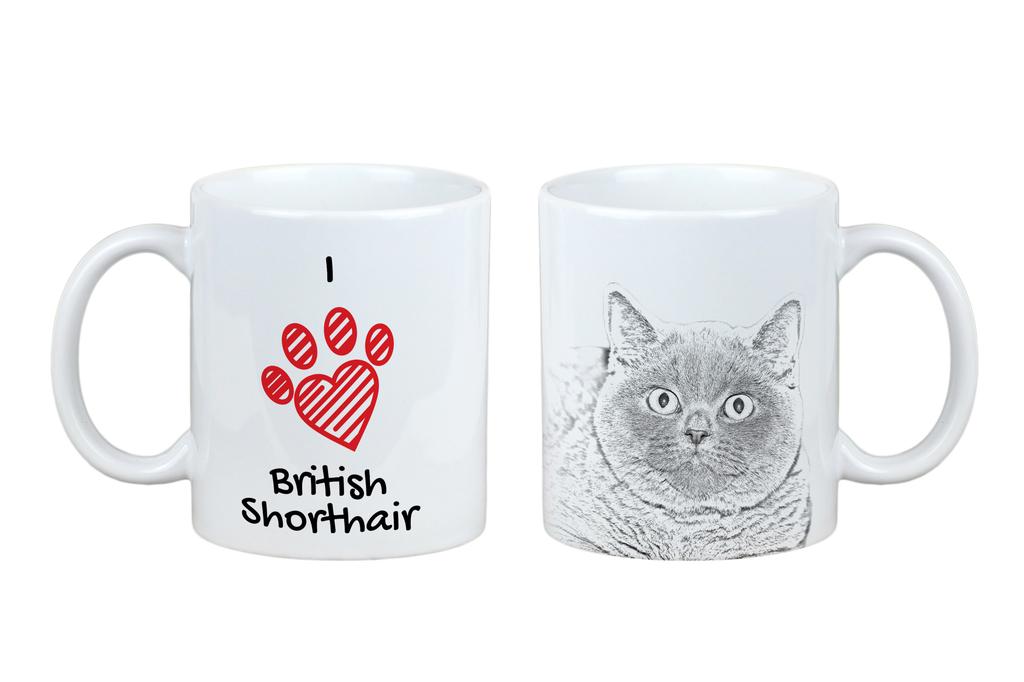 British Shorthair – Cup with a cat, cute cup with graphics | Art-Dog